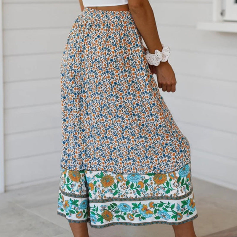 Floral Print Greta  Straight-Leg Pants