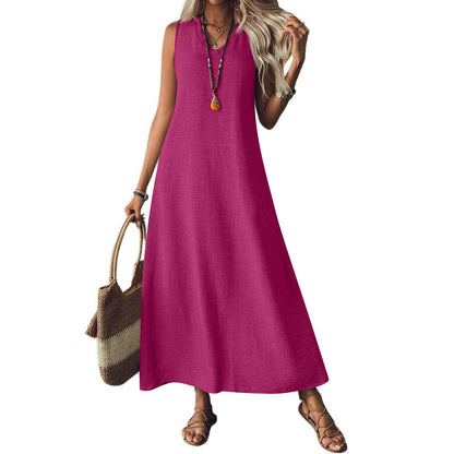 Chic Hemp Sleeveless Dress Greta 
