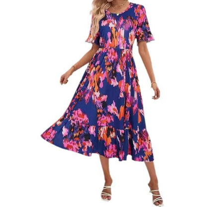Floral Midi Greta  Summer Dress