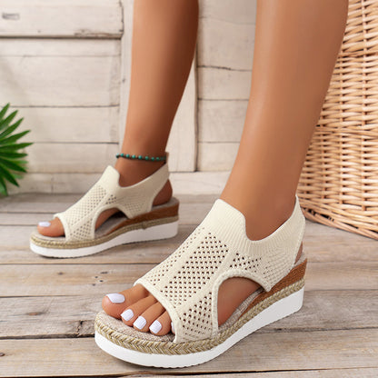 Breathable Wedge Sandals by Greta 