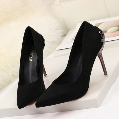 Elegant Suede High Heels by Greta 