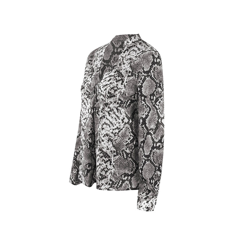 Chic Leopard Print Greta  Button-Up Top