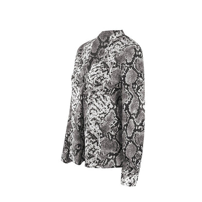Chic Leopard Print Greta  Button-Up Top
