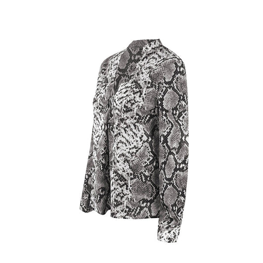Chic Leopard Print Greta  Button-Up Top