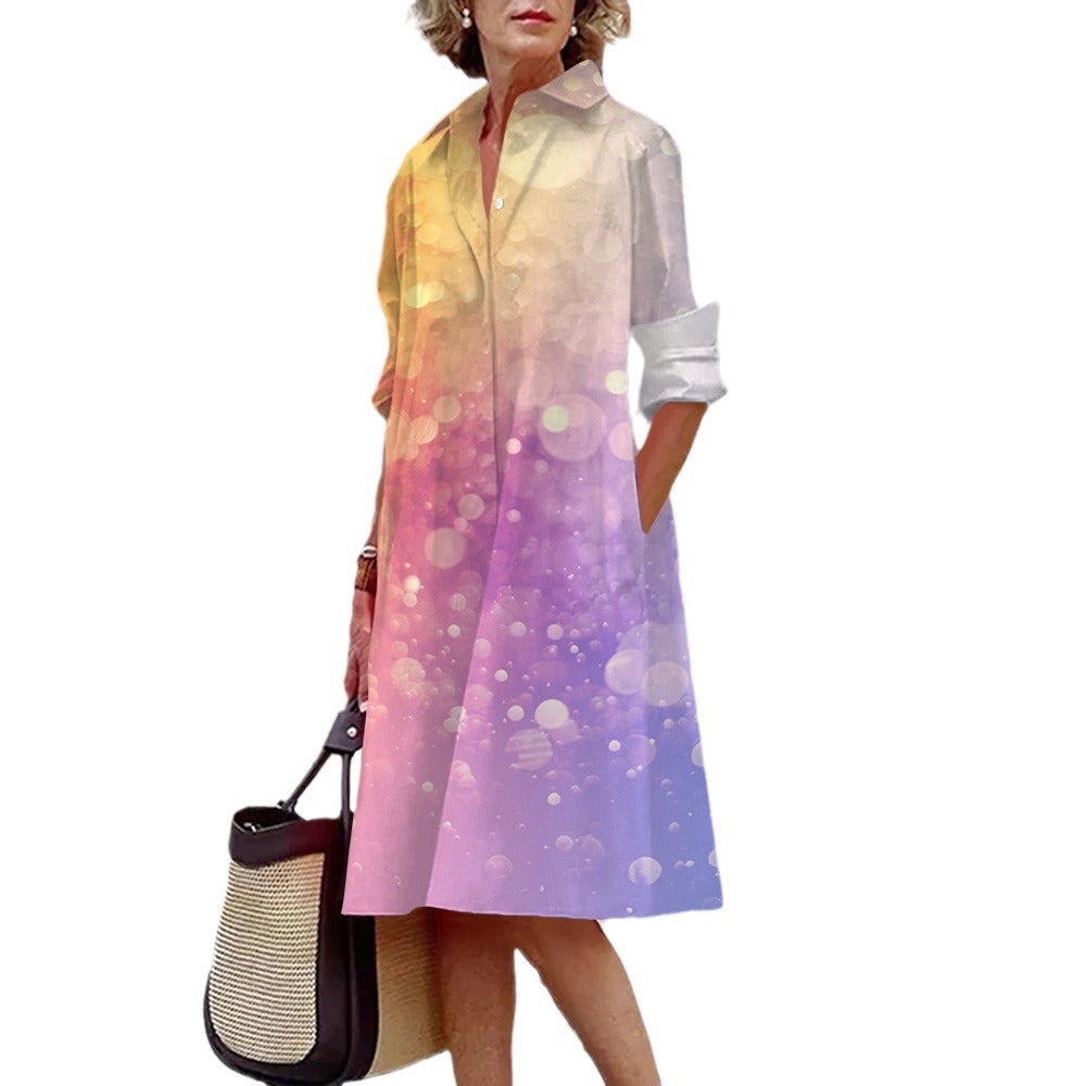 Vibrant Summer Shirt Dress by Greta 