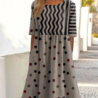 Pinterest-Inspired Greta  3D Print Midi Dress