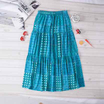 Bohemian Print Greta  Maxi Skirt