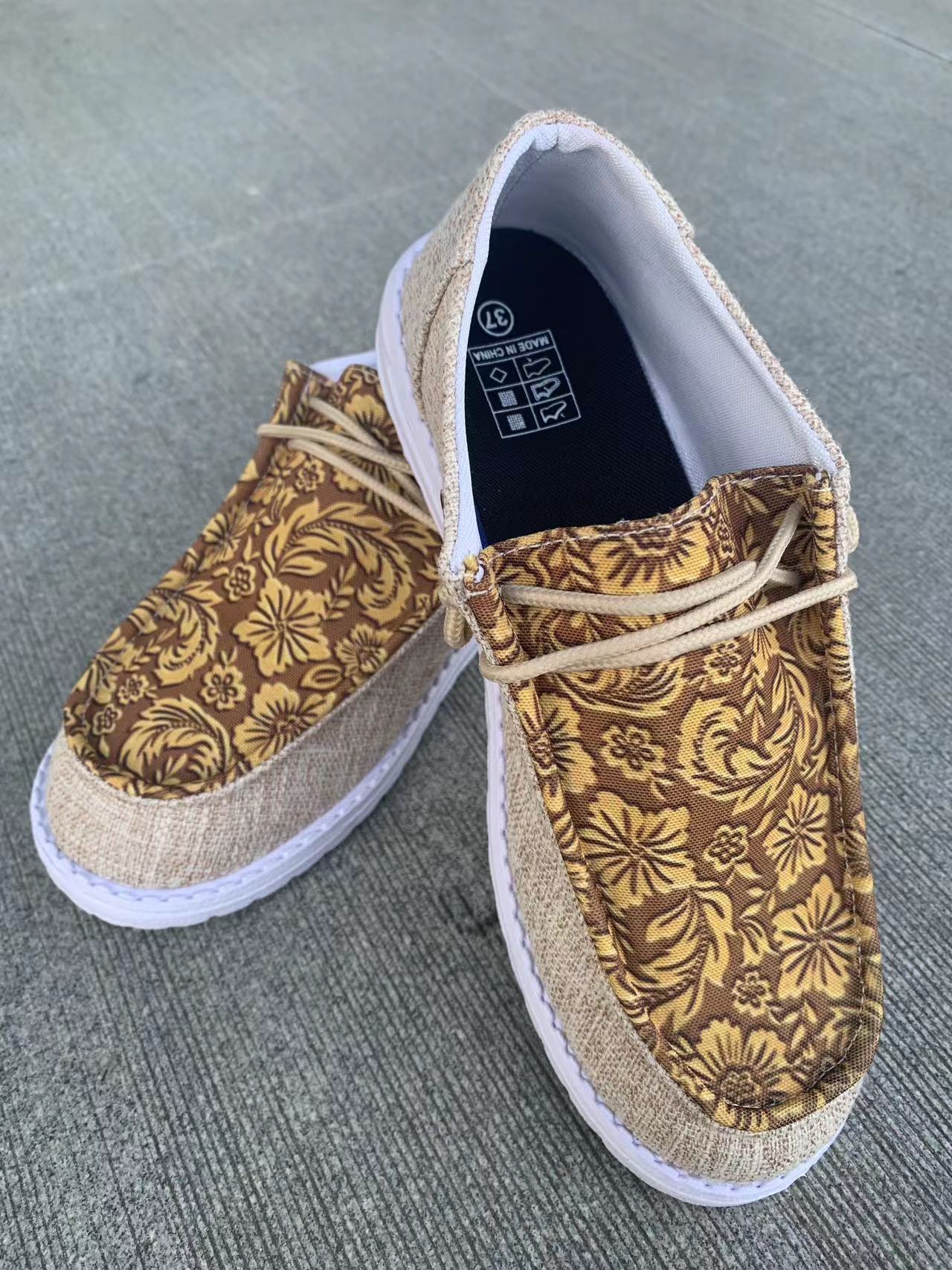 Floral Canvas Greta  Women's Everyday Loafers