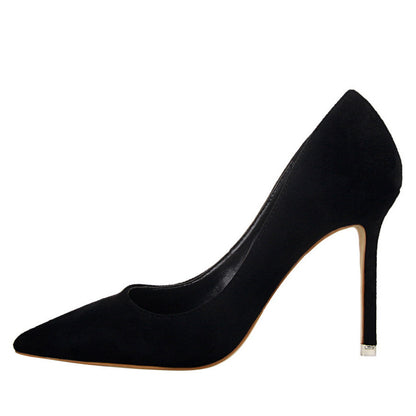 Chic Suede Pointed Heels by Greta 