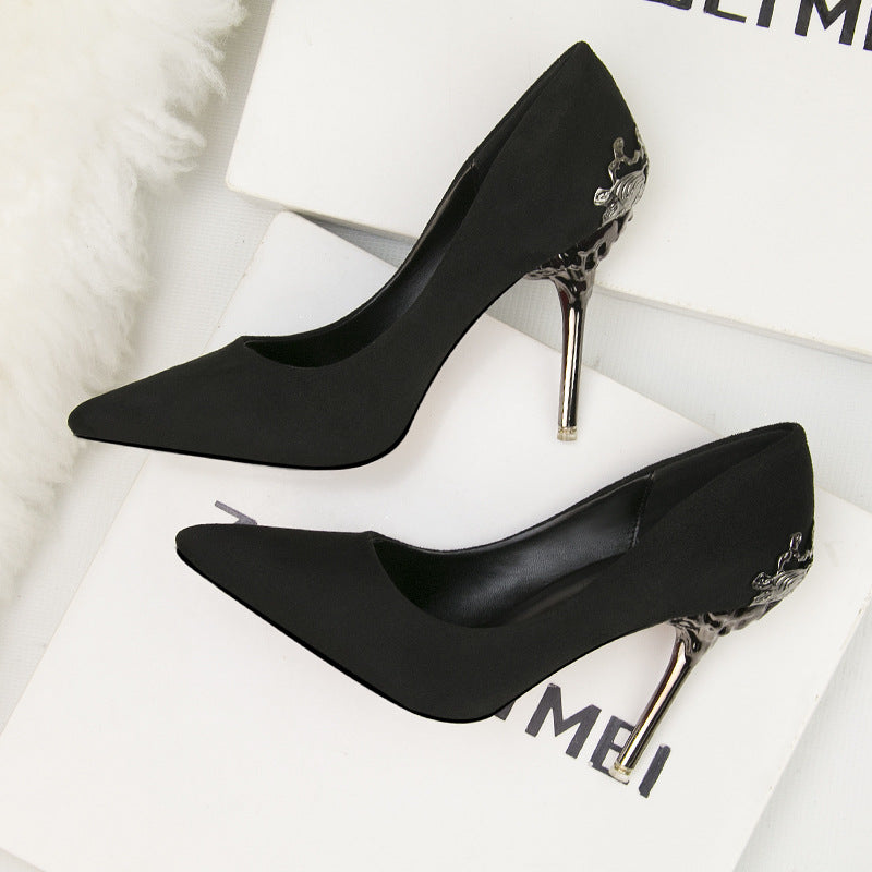 Elegant Suede High Heels by Greta 