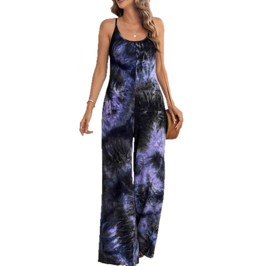 Chic Printed Sleeveless Jumpsuit by Greta 
