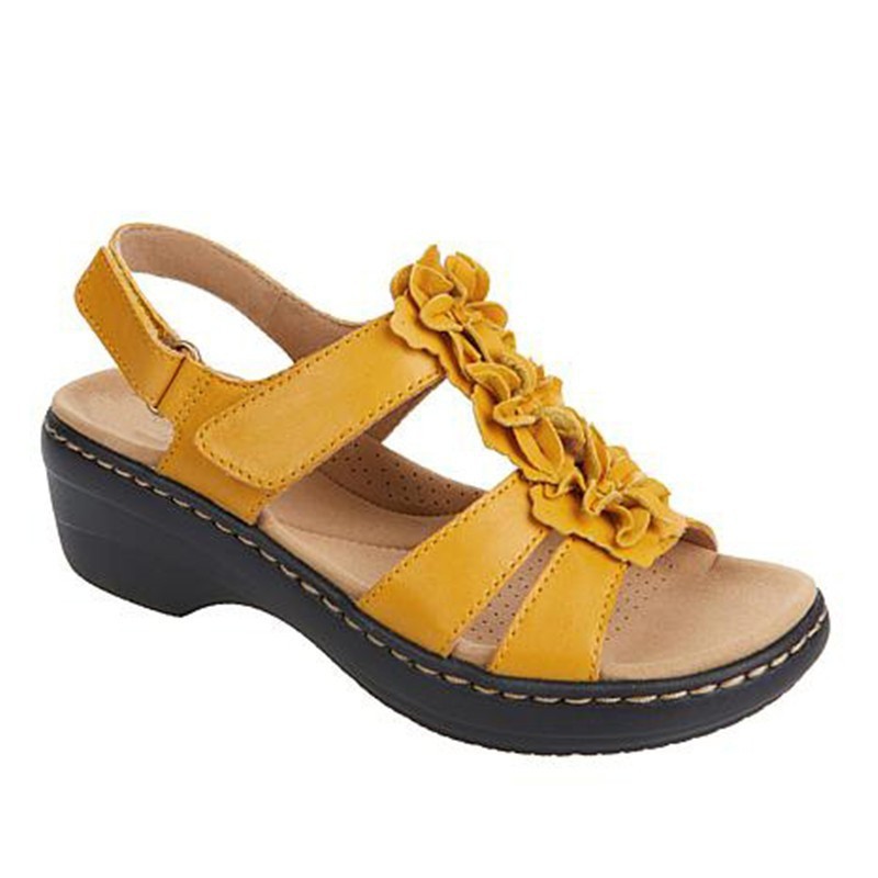 Floral Comfort Greta  Wedge Sandals