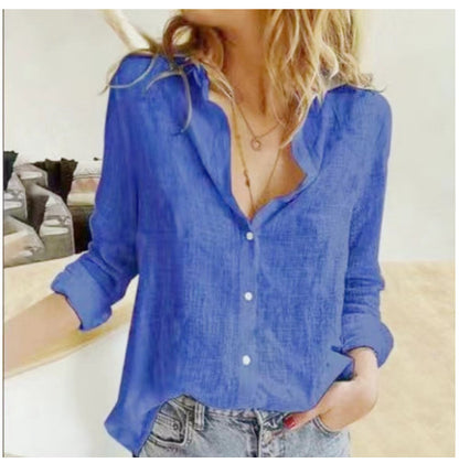 Relaxed Fit Greta  Lapel Cardigan Blouse