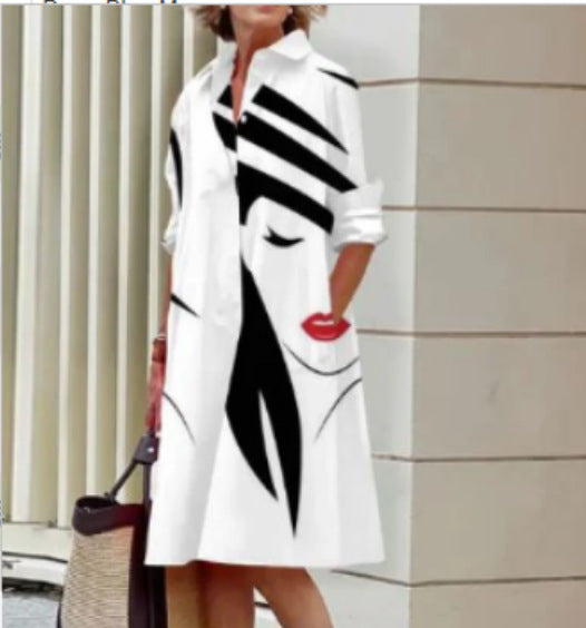 Modern 3D Print Greta  Summer Dress