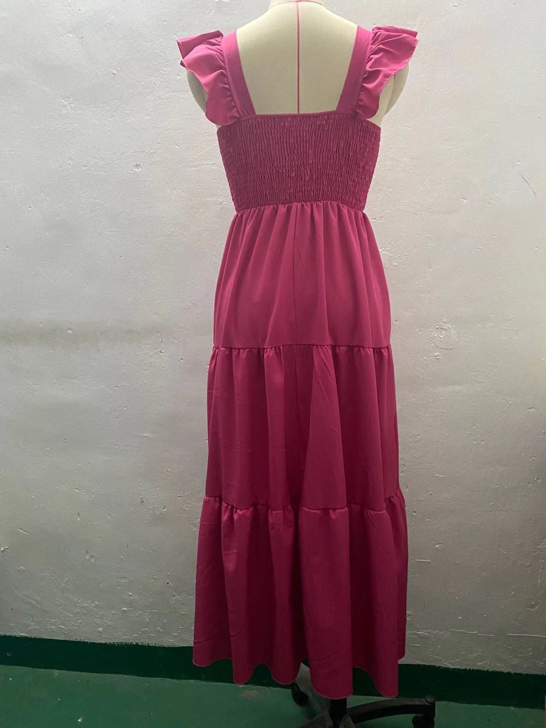 Chic Ruffle Maxi Dress by Greta 