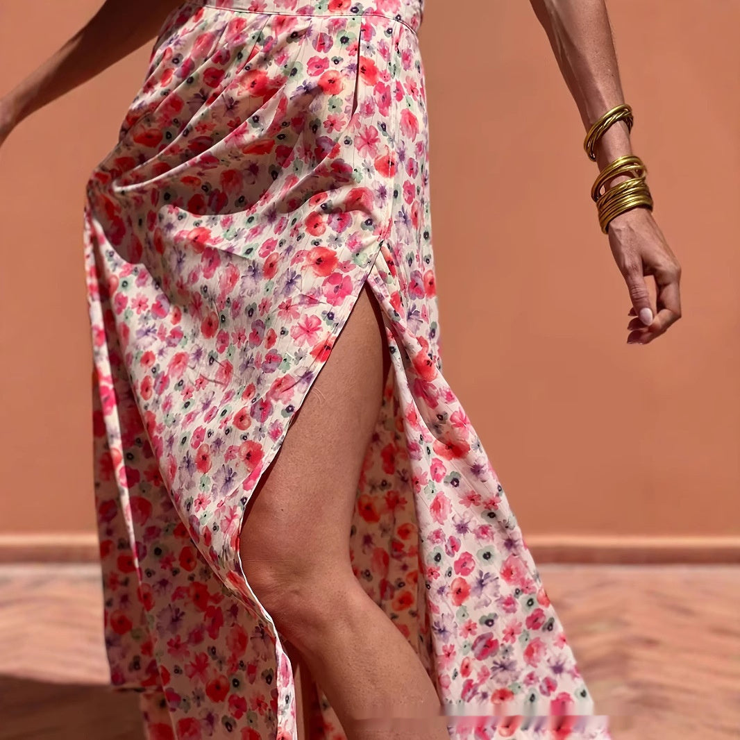 Elegant Floral Greta  Everyday Maxi Skirt