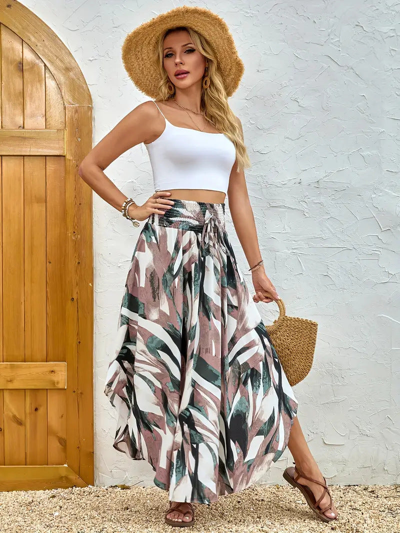 Boho Floral Greta  A-Line Skirt