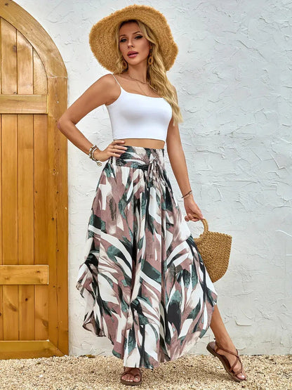 Boho Floral Greta  A-Line Skirt