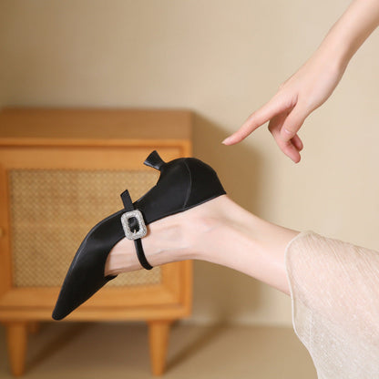 Elegant Rhinestone Heels by Greta 