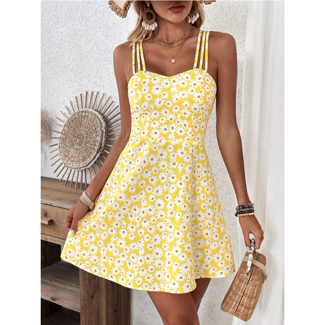 Sunny Floral A-Line Dress by Greta 