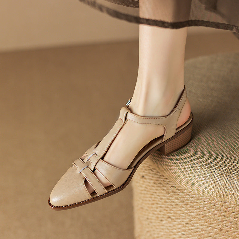 Retro Roman Closed Toe Sandals by Greta 