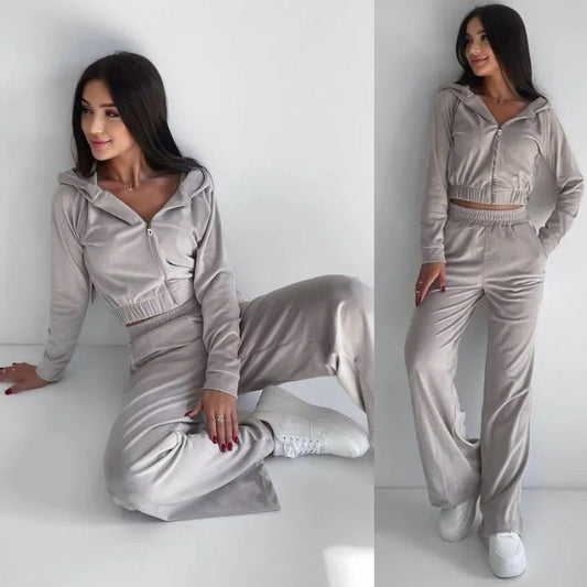 Chic Greta  Two-Piece Sweatshirt Lounge Set