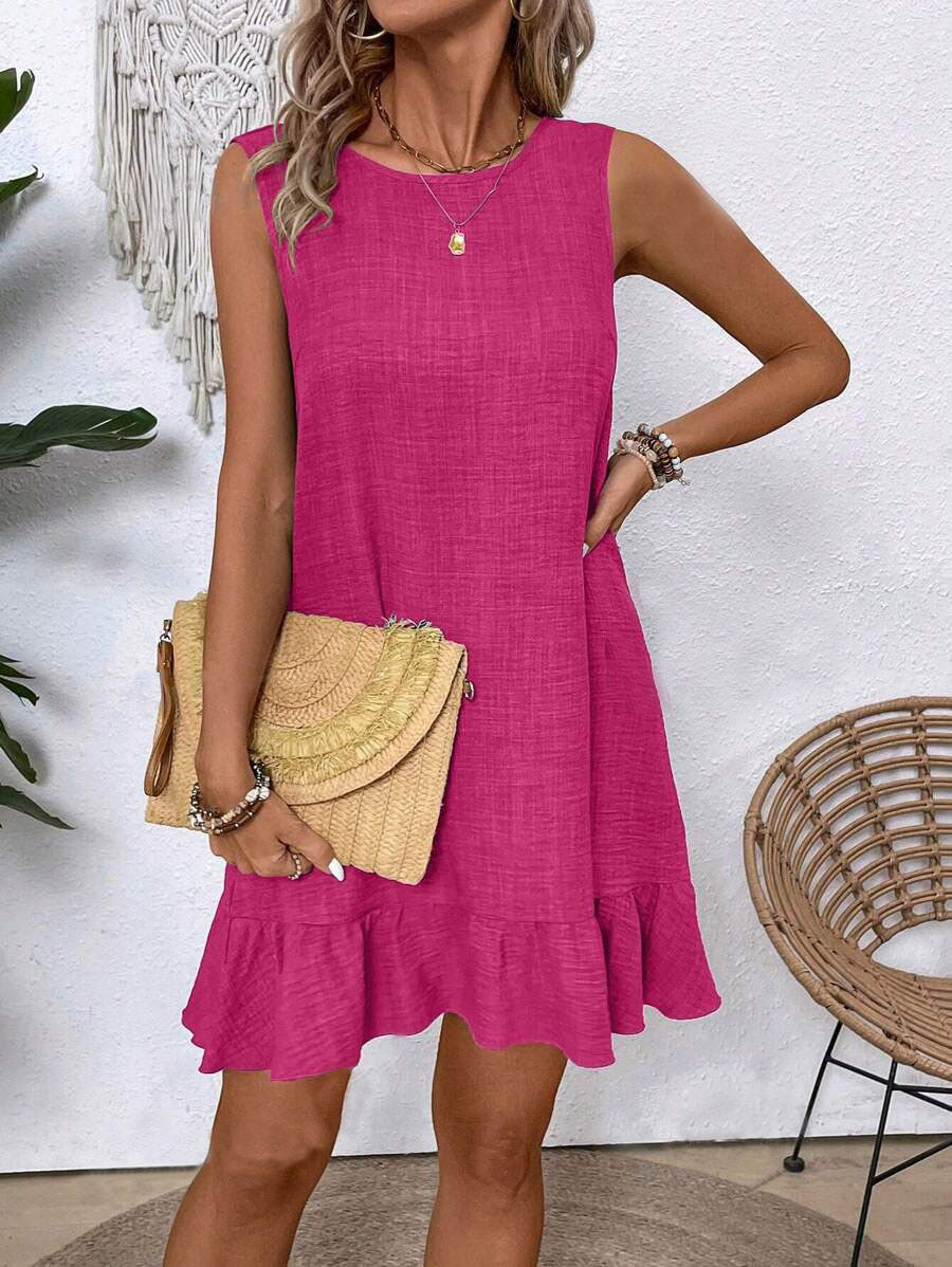Ruffle Sleeveless Summer Dress by Greta 