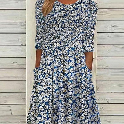 Pinterest-Inspired Greta  3D Print Midi Dress