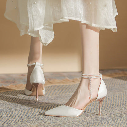 Elegant Greta  Stiletto Buckle Sandals