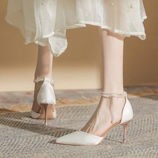 Elegant Greta  Stiletto Buckle Sandals