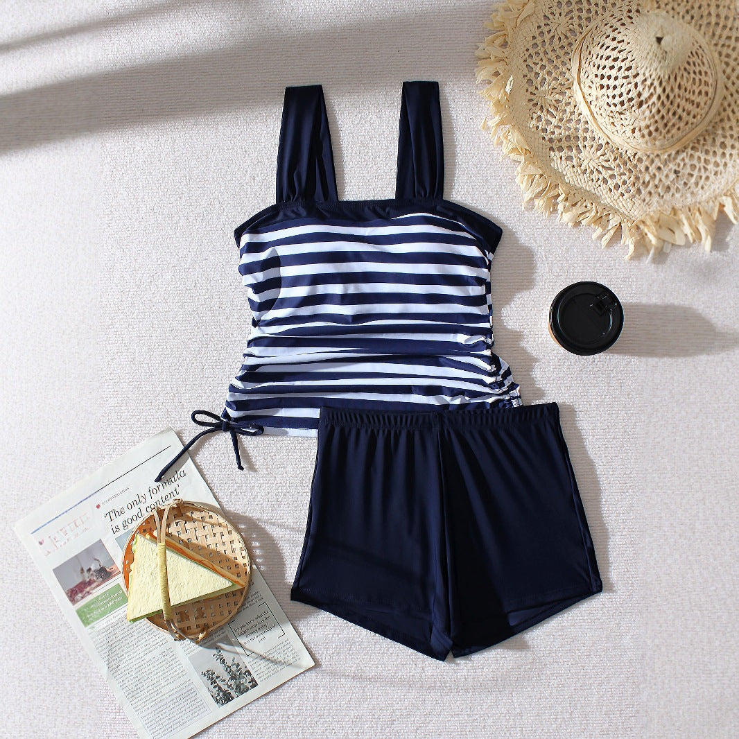 Striped Plus Size Bikini Boxers by Greta 