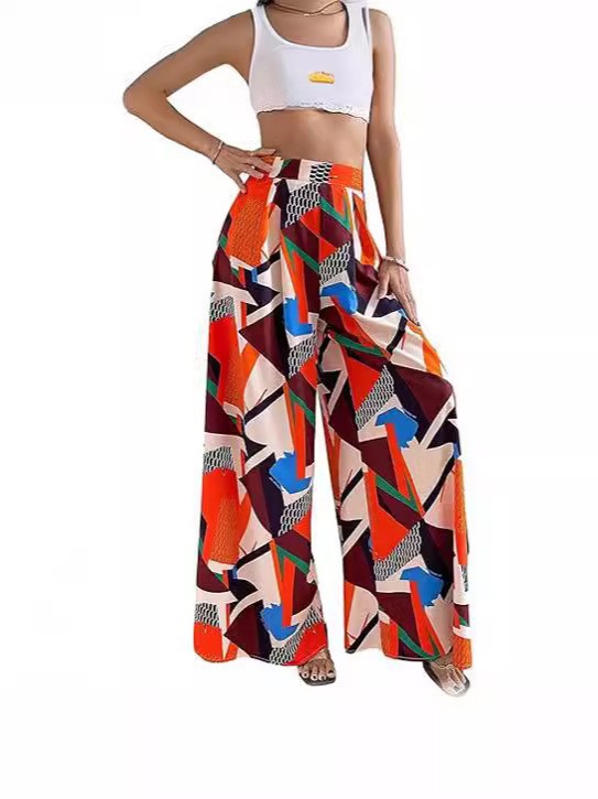 Vibrant Printed Greta  Bootcut Pants