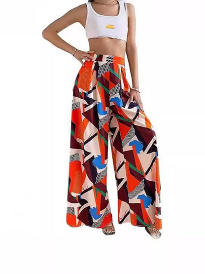 Vibrant Printed Greta  Bootcut Pants