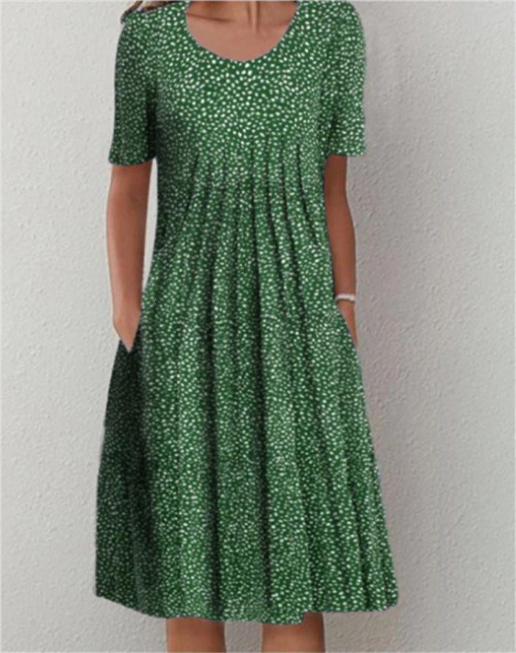 Polka Dot A-Line Dress by Greta 