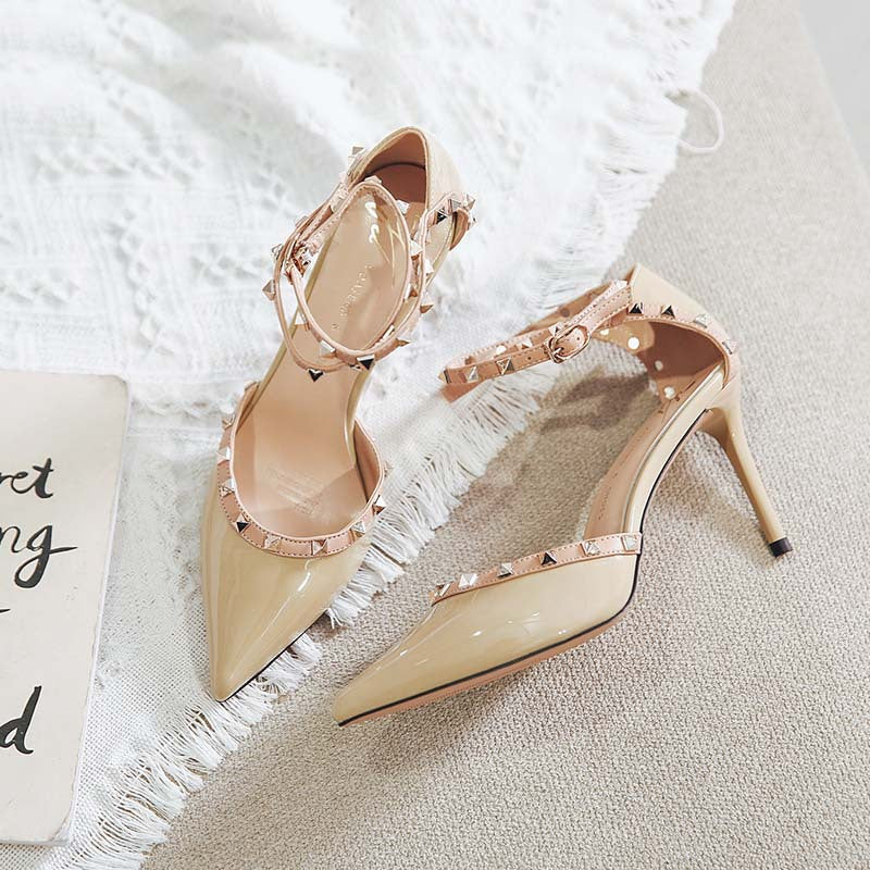 Chic Rivet High Heels by Greta 