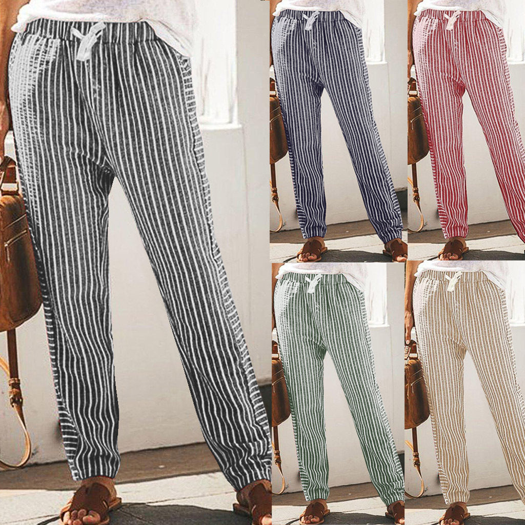 Pinterest-Inspired Greta  Striped Wide-Leg Pants