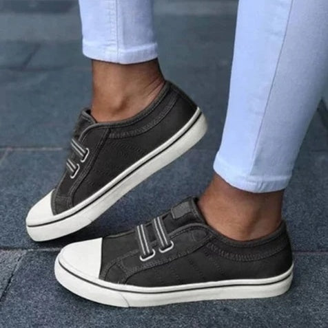 Pinterest-Inspired Greta  Laceless Canvas Sneakers