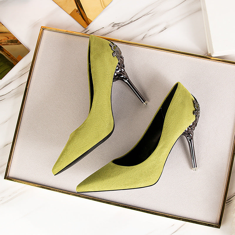 Elegant Suede High Heels by Greta 