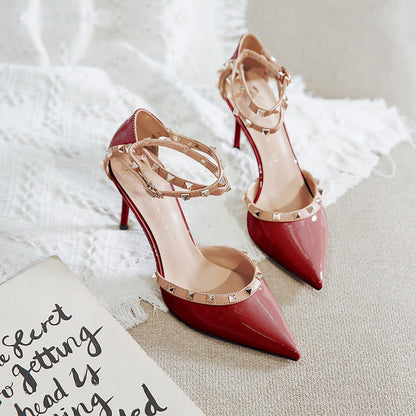 Chic Rivet High Heels by Greta 