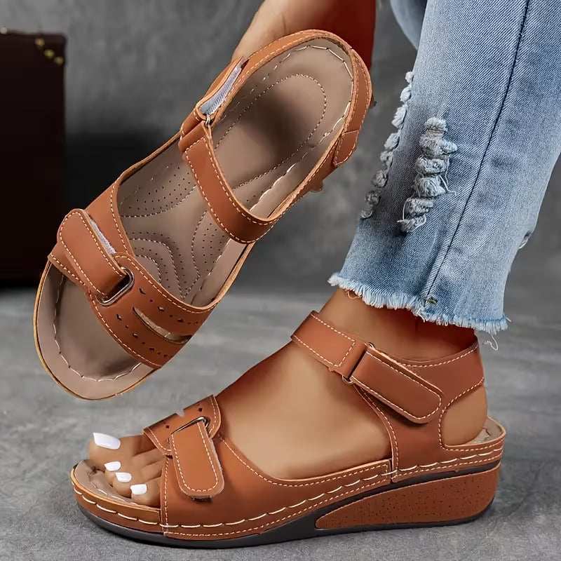 Comfort Wedge Greta  Perfect-Fit Strap Sandals