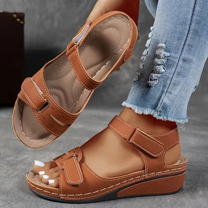 Comfort Wedge Greta  Perfect-Fit Strap Sandals