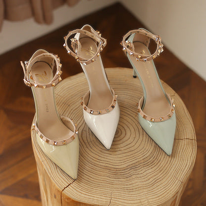 Chic Rivet High Heels by Greta 