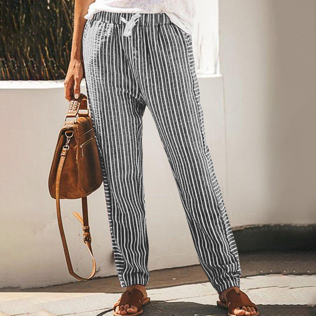 Pinterest-Inspired Greta  Striped Wide-Leg Pants