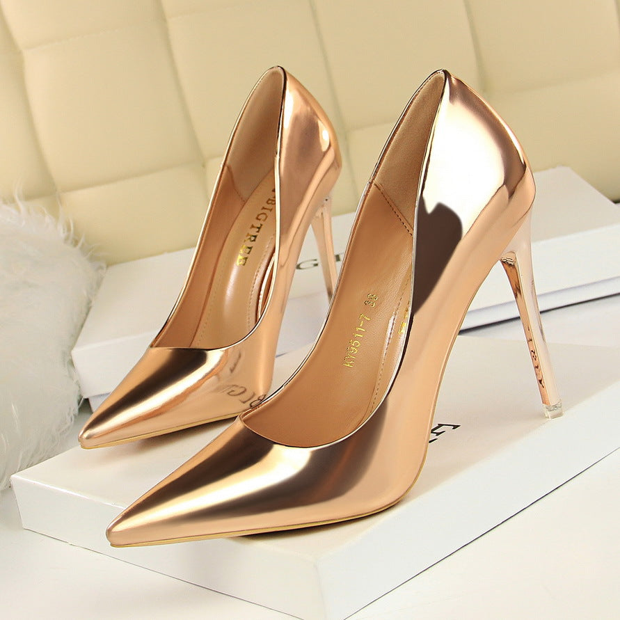 Elegant Black Greta  Stiletto Heels