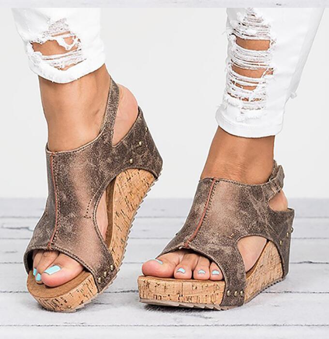 Chic Platform Wedge Sandals Greta 