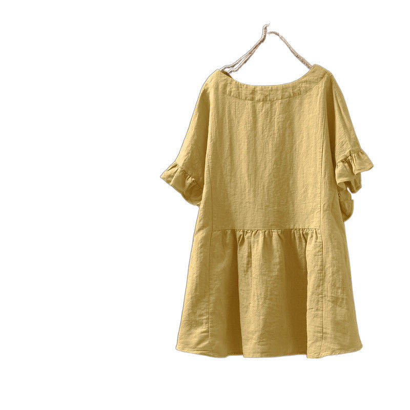 Ruffled Cotton Plus Top Greta  Pinterest-Inspired