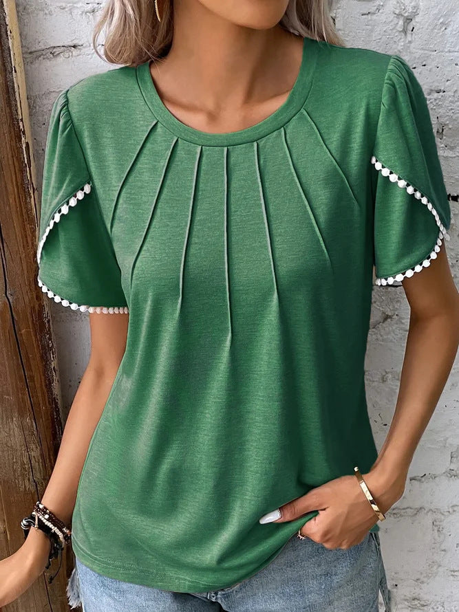 Chic Tulip Sleeve Greta  Summer T-Shirt