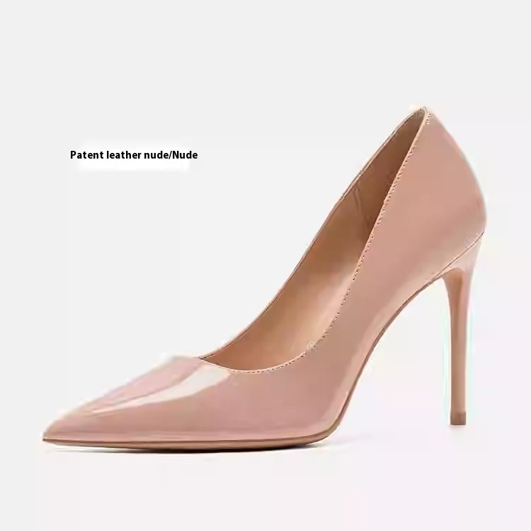 Elegant Greta  Leather Stiletto Heels