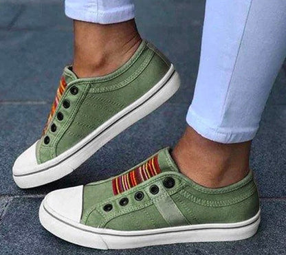 Pinterest-Inspired Greta  Laceless Canvas Sneakers