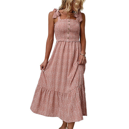 Floral Midi Backless Dress by Greta 